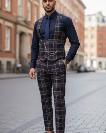 Compleu barbati Vesta + Pantaloni 12814 36-2   U4-1