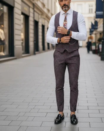 Compleu barbati  Vesta + Pantaloni B4131 51-2