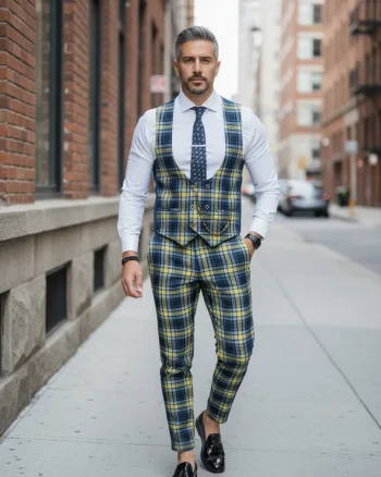 Compleu barbati  Vesta + Pantaloni B4118  D10-5