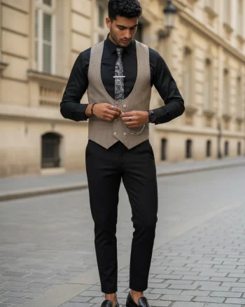 Compleu barbati  Vesta + Pantaloni 13301 35-4
