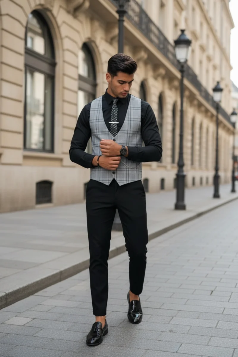Compleu barbati  Vesta + Pantaloni 13303