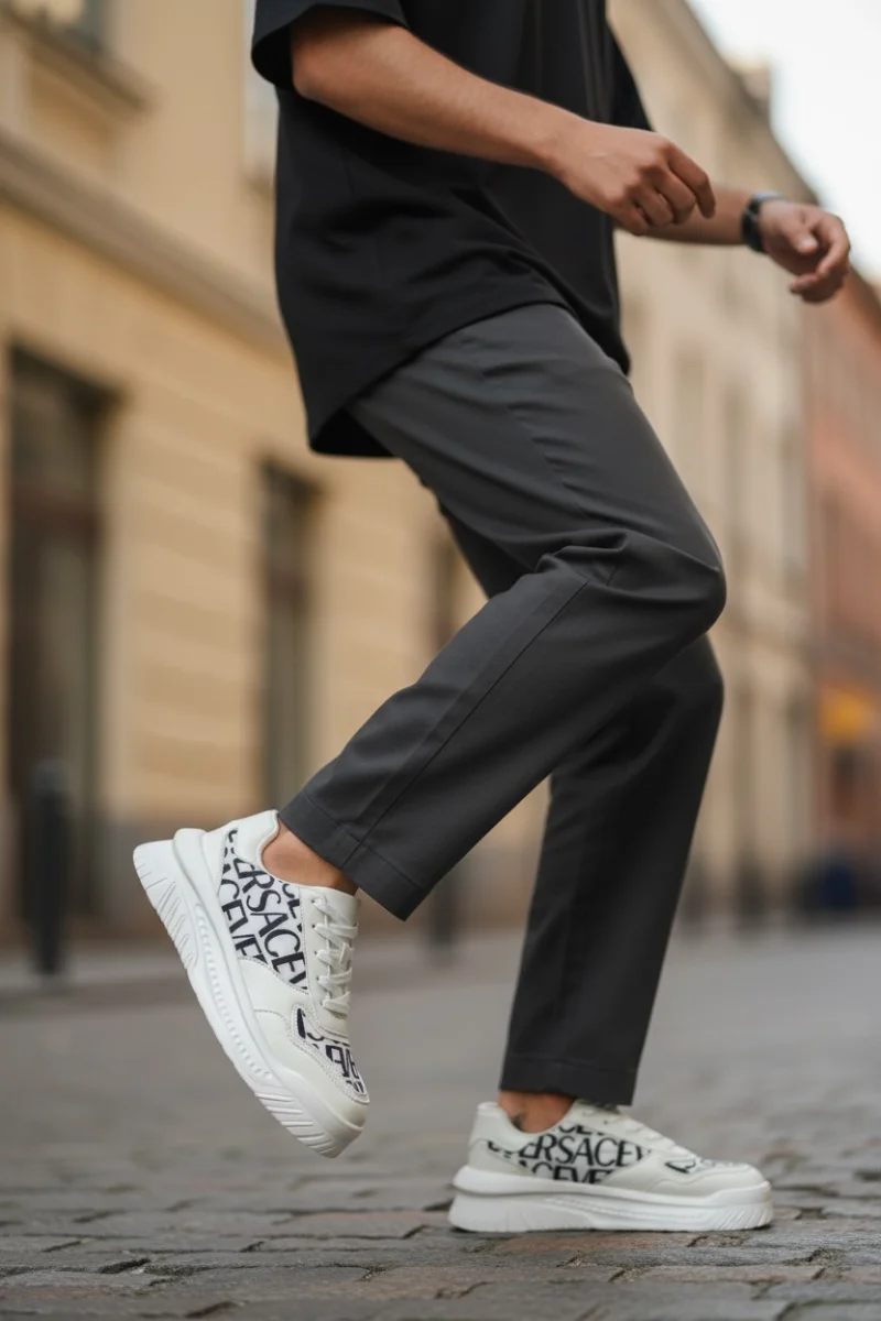 Adidasi barbati casual  albi L76  N12-4