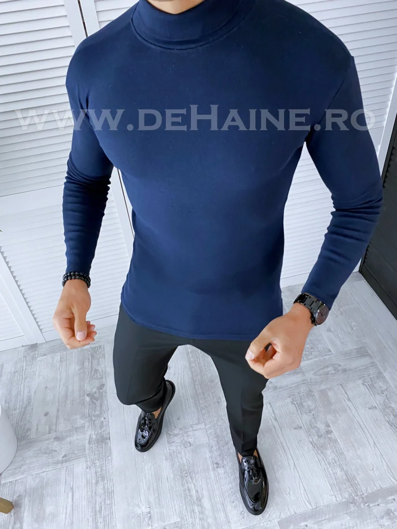 Helanca barbati slim fit bleumarin A8089 Y18
