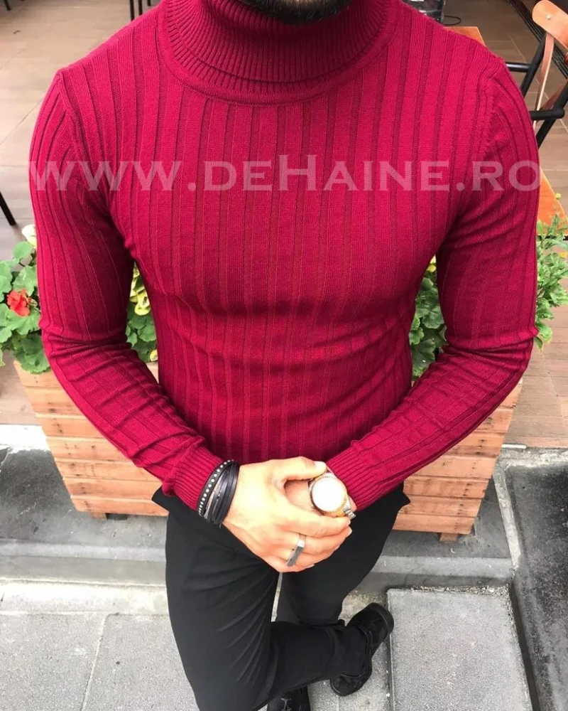 Helanca barbati slim fit grena B2739 S