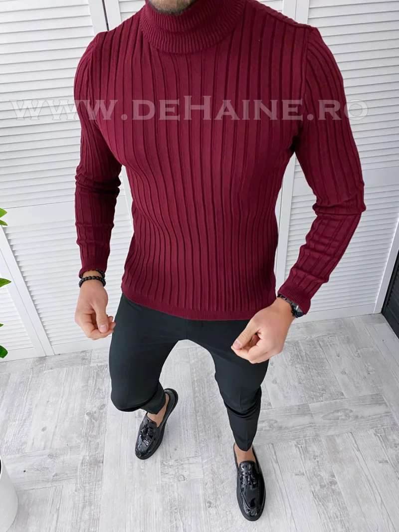 Helanca barbati slim fit grena B2736 S
