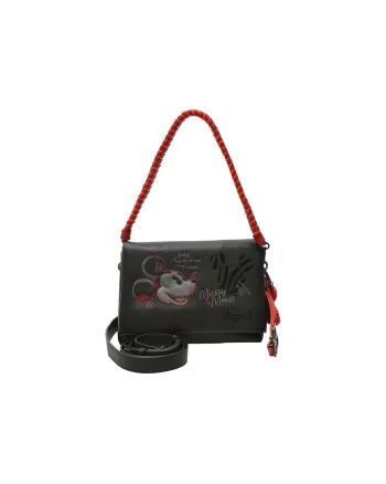 Geanta DESIGUAL neagra, WAXP98, din piele ecologica