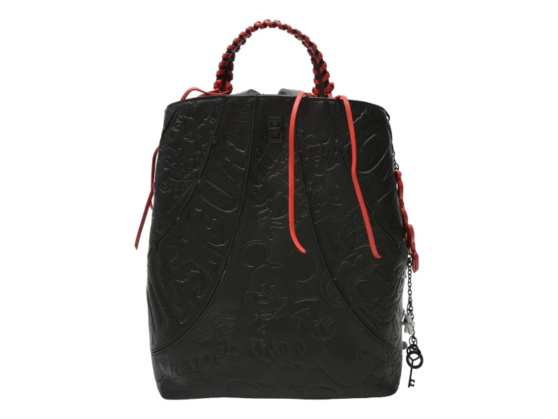 Rucsac DESIGUAL negru, WAKP03, din piele ecologica