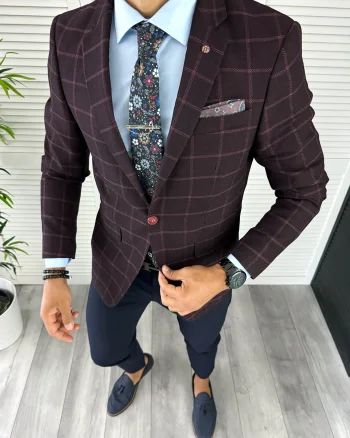 Sacou barbati slim fit 12845  28-4