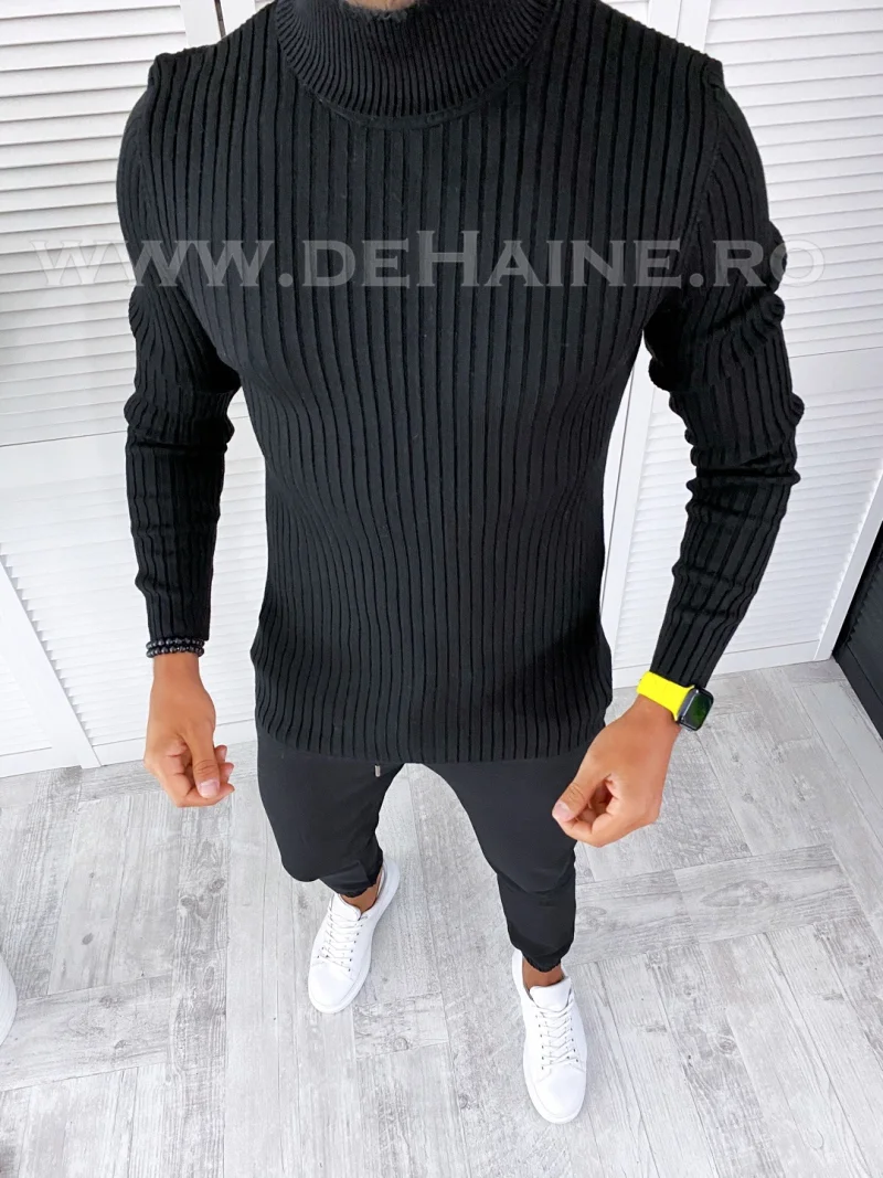 Helanca barbati slim fit neagra T3717 P20-2.3