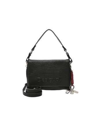 Geanta DESIGUAL neagra, WAXP08, din piele ecologica