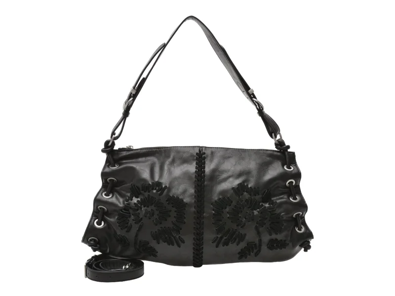 Geanta DESIGUAL neagra, WAXP23, din piele ecologica