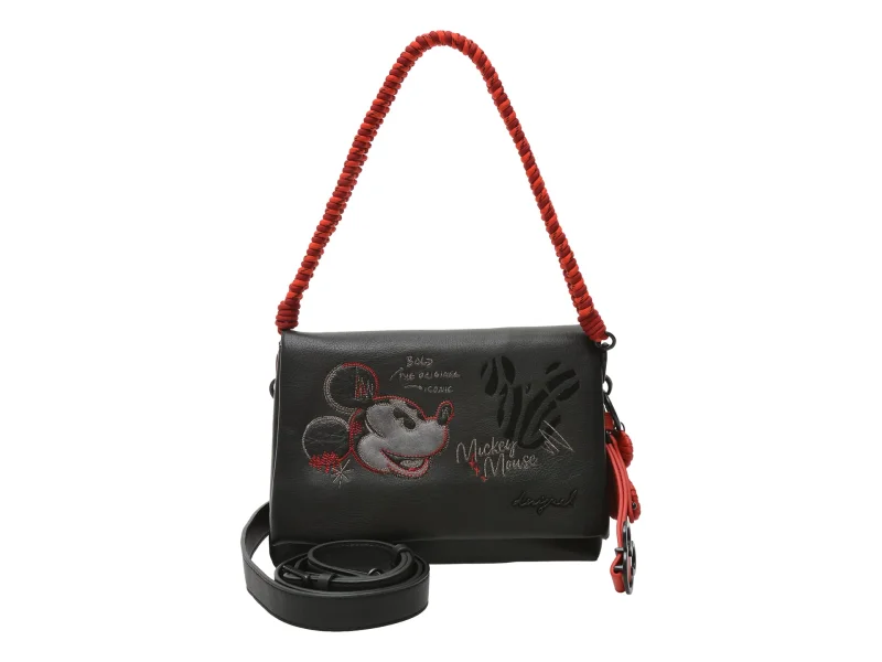 Geanta DESIGUAL neagra, WAXP98, din piele ecologica