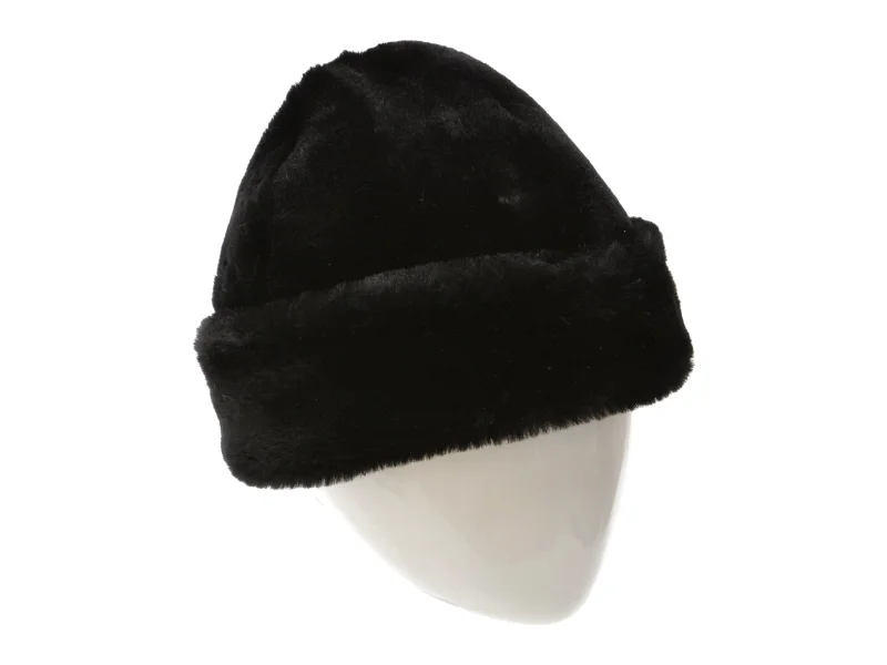 Caciula KLOP neagra, 06MUTON, din piele naturala