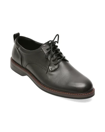 Pantofi eleganti CLARKS negri, ALDWIN 2 DERBY, din piele naturala