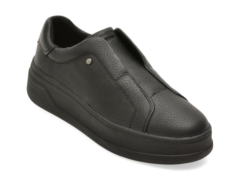 Pantofi sport GEOX negri, D65WVE, din piele naturala