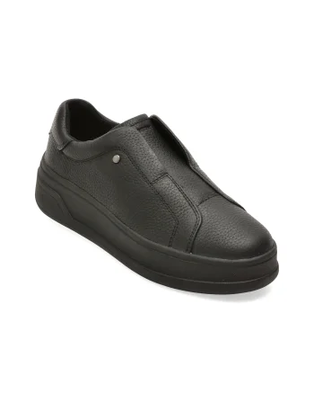 Pantofi sport GEOX negri, D65WVE, din piele naturala