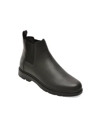 Ghete GEOX negre, U66CJA, din piele naturala