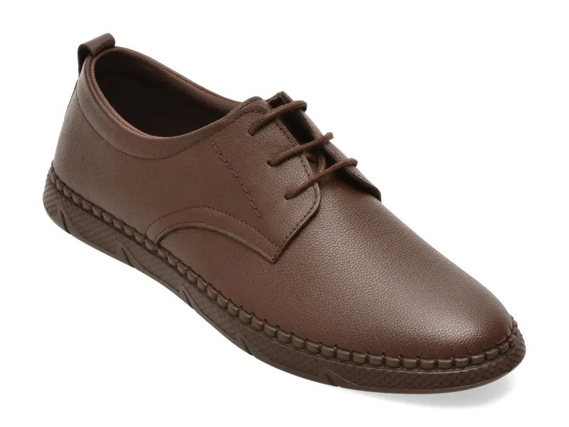 Pantofi BITE THE BULLET maro, 1824, din piele naturala