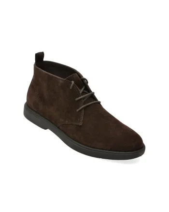 Ghete GEOX maro, U56LAD, din piele intoarsa