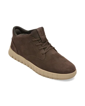 Ghete GEOX maro, U56MAB, din piele intoarsa