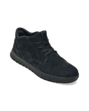 Ghete GEOX bleumarin, U56MAB, din piele intoarsa