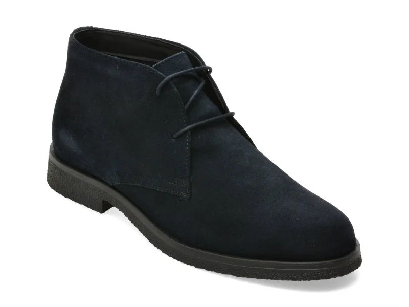 Ghete GEOX bleumarin, U6658D, din piele intoarsa