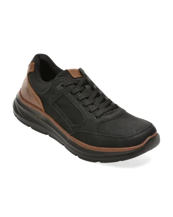 Pantofi sport RIEKER negri, B1801, din piele ecologica