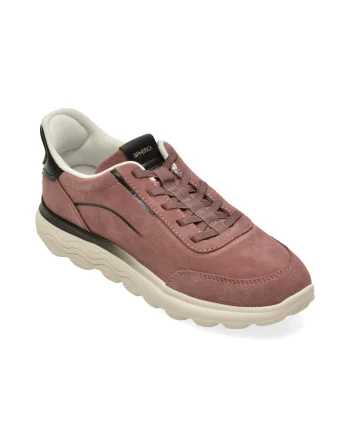 Pantofi sport GEOX roz, D657MA, din piele intoarsa