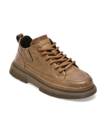 Pantofi GRYXX kaki, 2010, din piele naturala