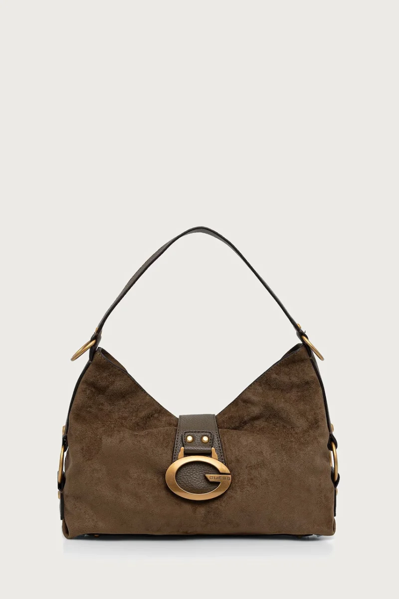 Guess  hobo bag pentru femei cu imitație de piele întoarsă CAMDEN