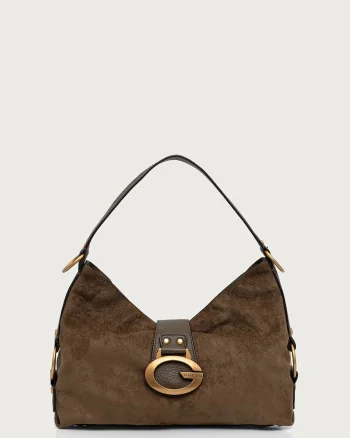 Guess  hobo bag pentru femei cu imitație de piele întoarsă CAMDEN