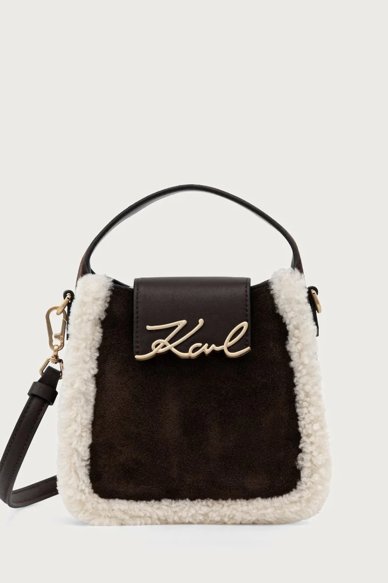 Karl Lagerfeld  geantă crossbody pentru femei din piele
