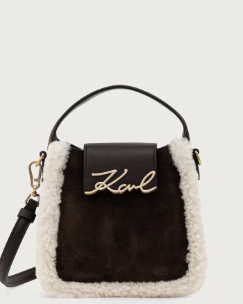 Karl Lagerfeld  geantă crossbody pentru femei din piele