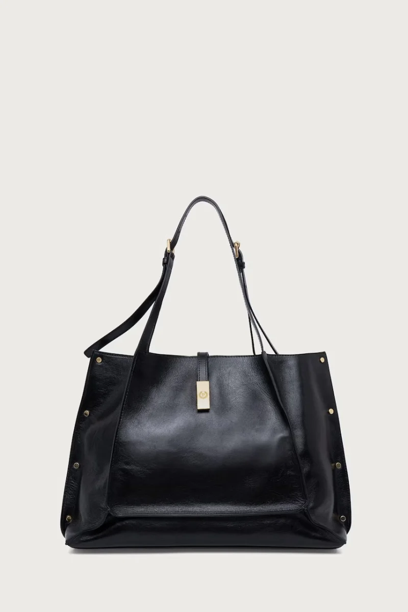 Pollini  geantă shopper pentru femei din piele