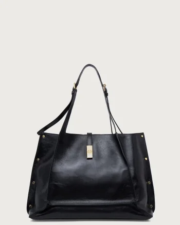 Pollini  geantă shopper pentru femei din piele