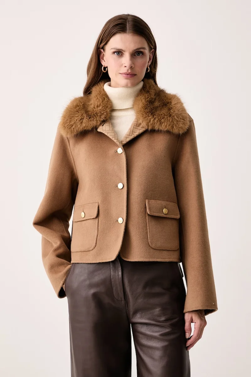 Tommy Hilfiger  jachetă scurtă pentru femei cu amestec de lână