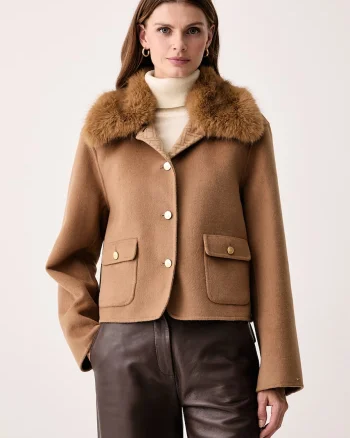 Tommy Hilfiger  jachetă scurtă pentru femei cu amestec de lână
