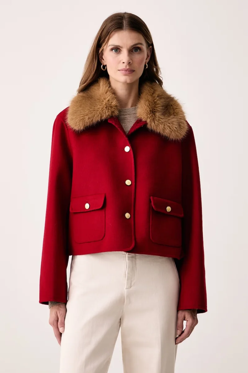 Tommy Hilfiger  jachetă scurtă pentru femei cu amestec de lână