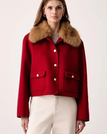 Tommy Hilfiger  jachetă scurtă pentru femei cu amestec de lână