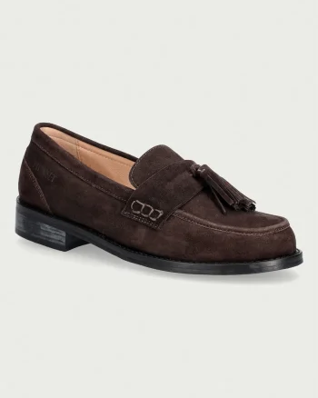 Twinset  mocasini pentru femei din piele întoarsă