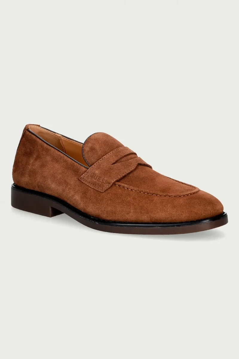 Guess  mocasini pentru bărbați din piele întoarsă DRIFTKIN
