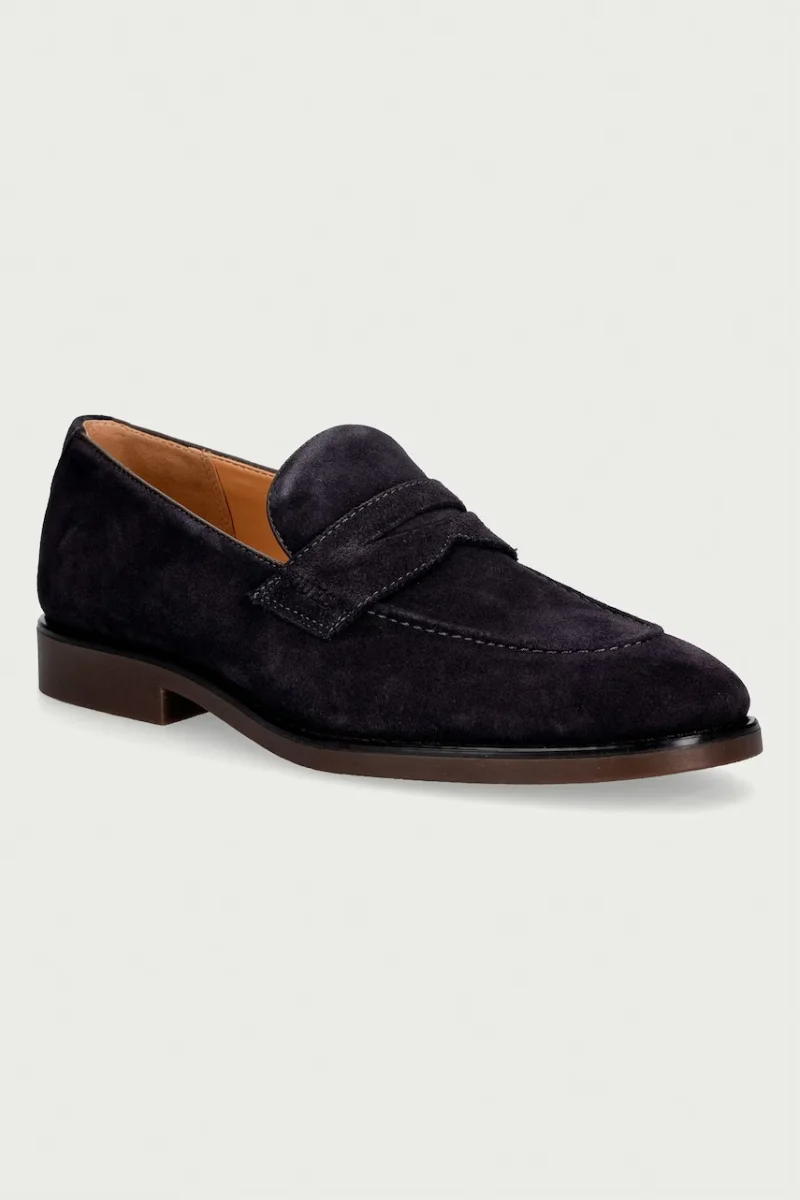 Guess  loafers slip-on pentru bărbați din piele întoarsă DRIFTKIN