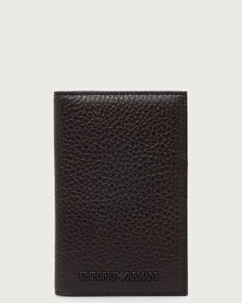 Emporio Armani  portcard pentru bărbați din piele