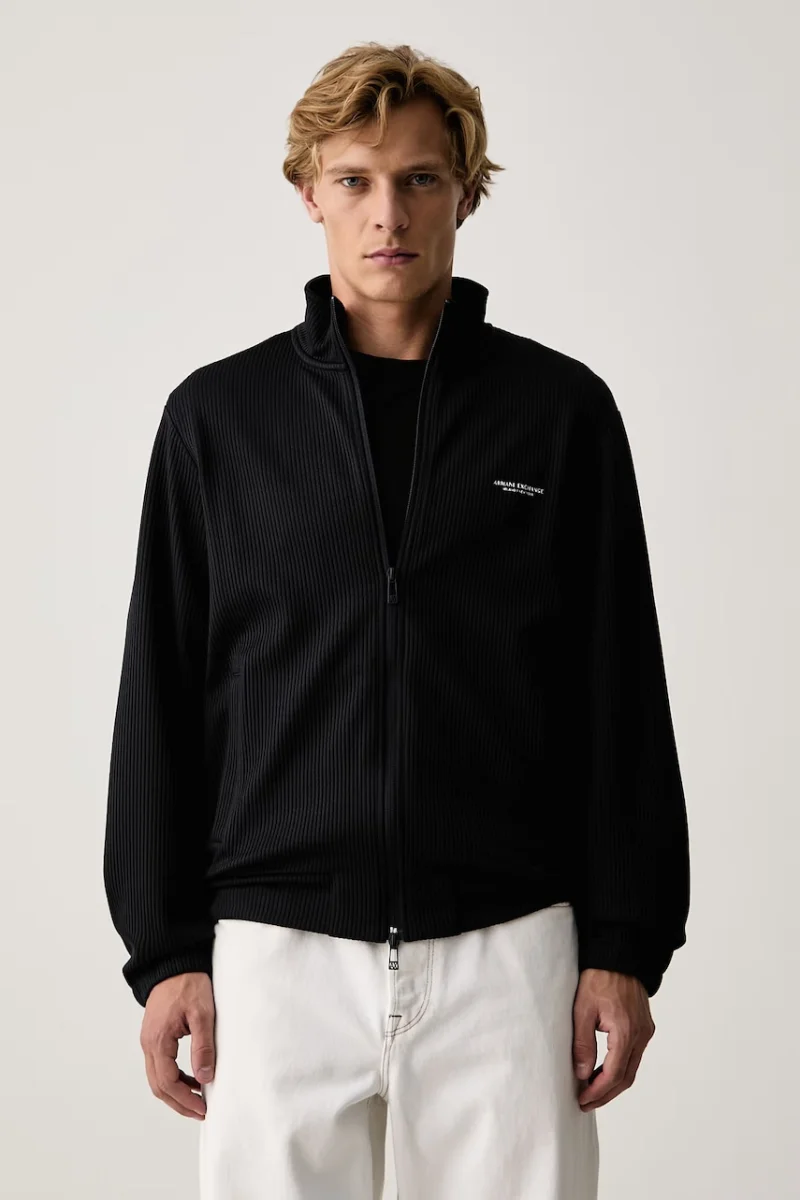 Armani Exchange  hanorac cu fermoar pentru bărbați