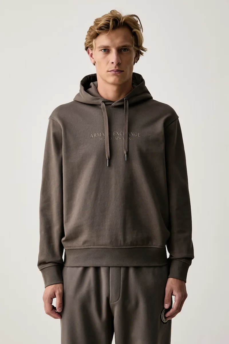 Armani Exchange  hanorac cu glugă pentru bărbați din bumbac