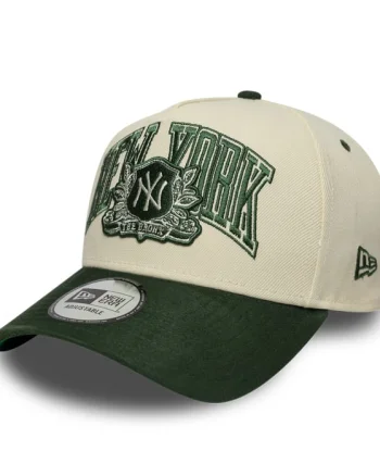 Sapca New Era MLB  New York Yankees Suede  9FORTY E-Frame Adjustable Cap Cream  Green