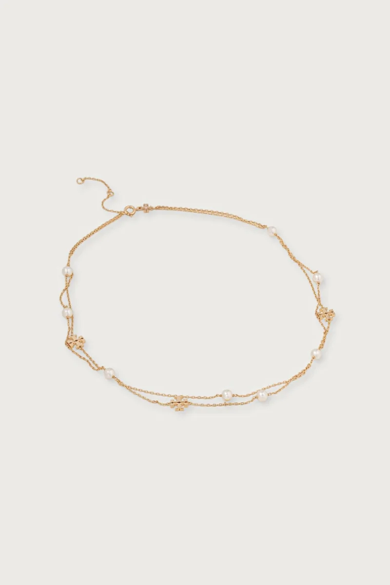 Tory Burch  lănțișor pentru femei placat cu aur Moondance