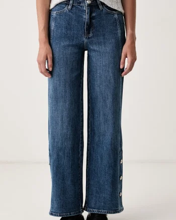 DKNY  blugi wide leg pentru femei