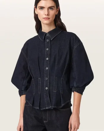 AllSaints  cămașă pentru femei din denim NANCY
