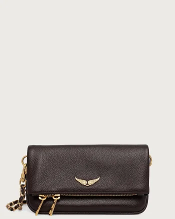 Zadig&Voltaire  geantă crossbody pentru femei din piele ROCK NANO GRAINED LEATHER